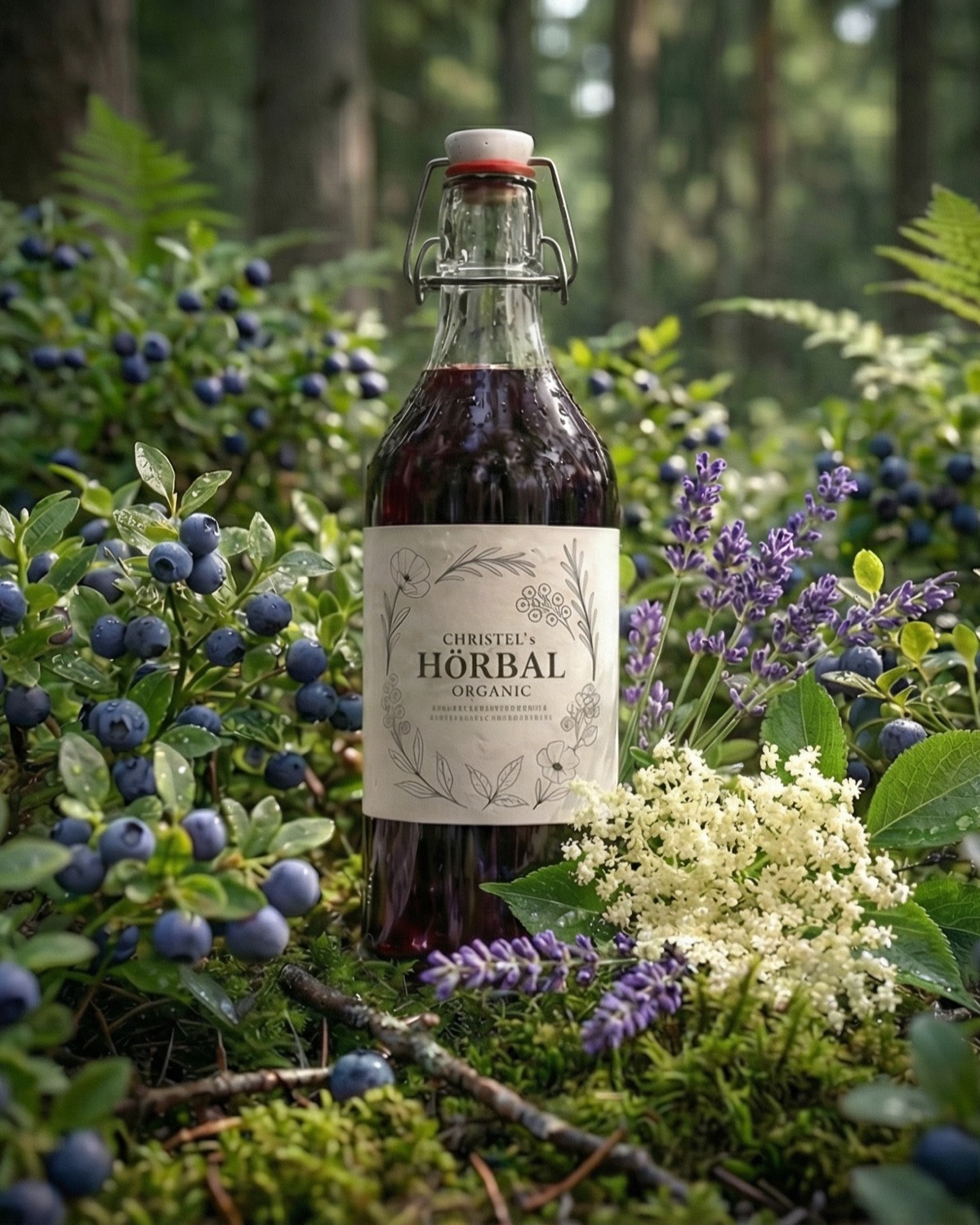Nordic Forest bottle presentation.